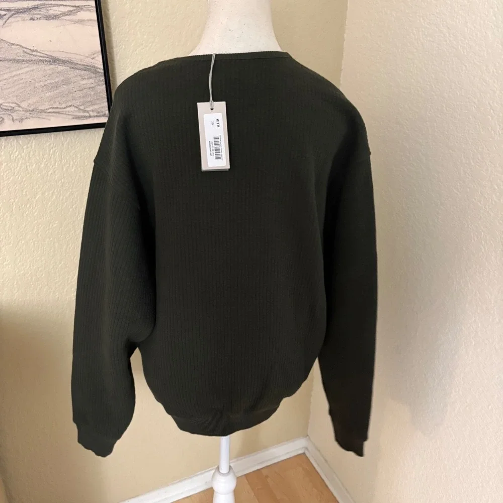 NEW KITH  Interlock Samson Henley‎ In Kalamon Mens Size Extra Small